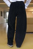 Gilbert Cord Barrel Pant Black /24=